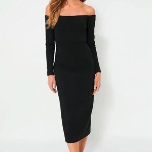 NWT Tuckernuck Black Off the Shoulder Alva Dress Size 8